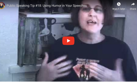 Public Speaking Tip #18: Using Humor in Your Presentations